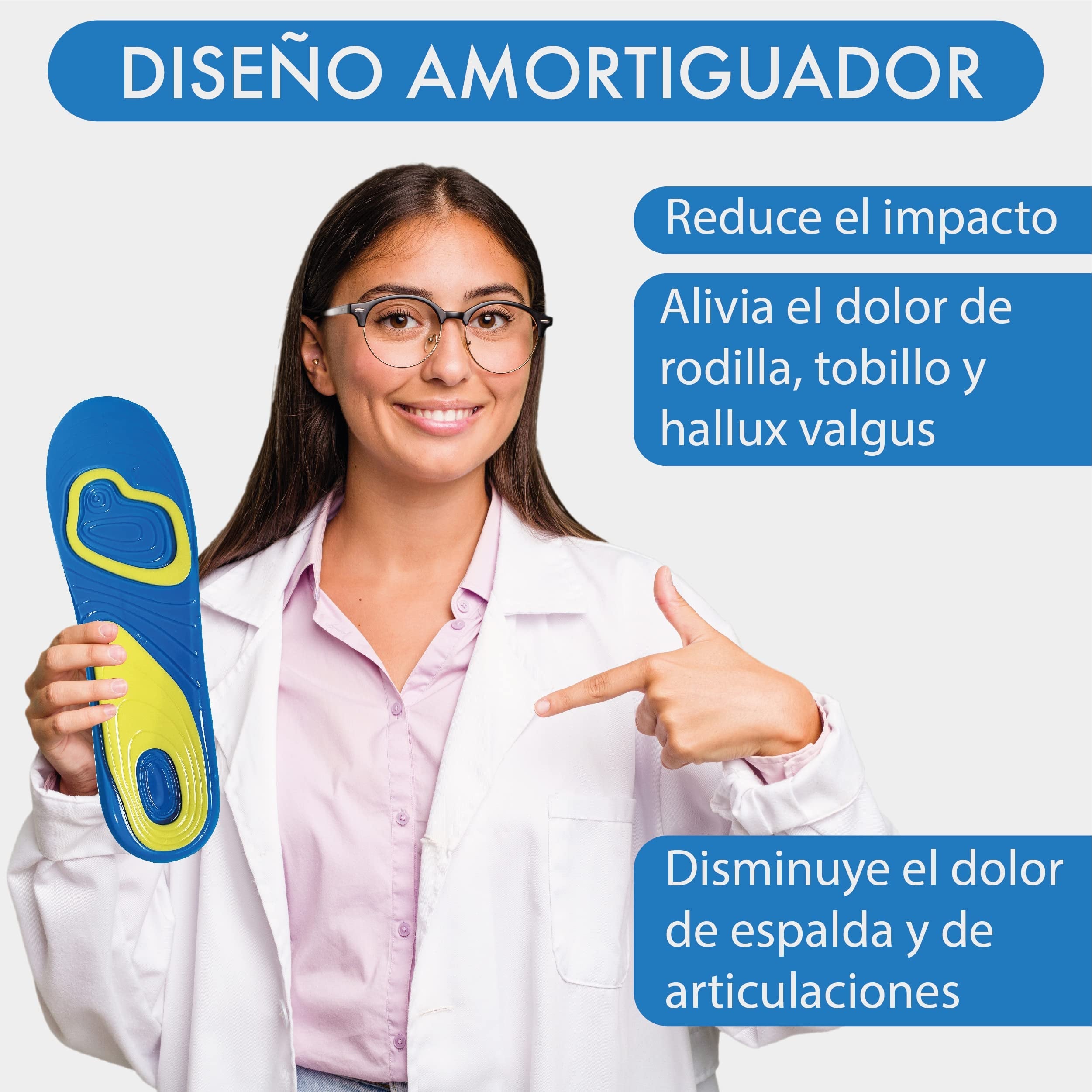 Plantillas Ortopédicas Antideslizantes ACTIVE GEL