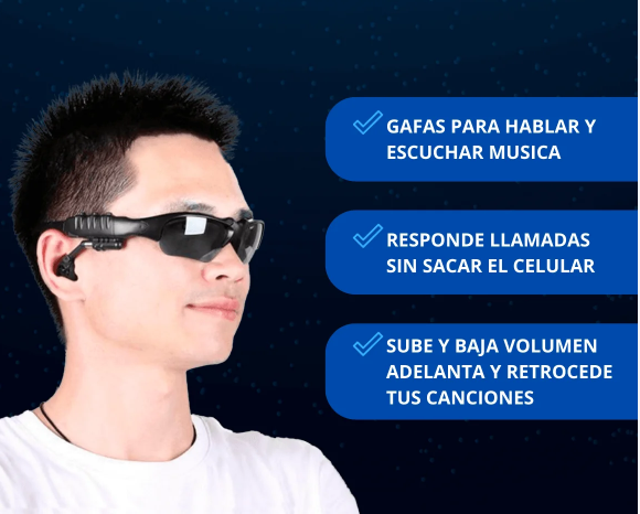 Lentes Solares Con Bluetooth Para Contestar Llamadas y Escuchar Musica