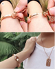 Dúo AMOR ETERNO (Pulsera con Candado y Collar con Llave)