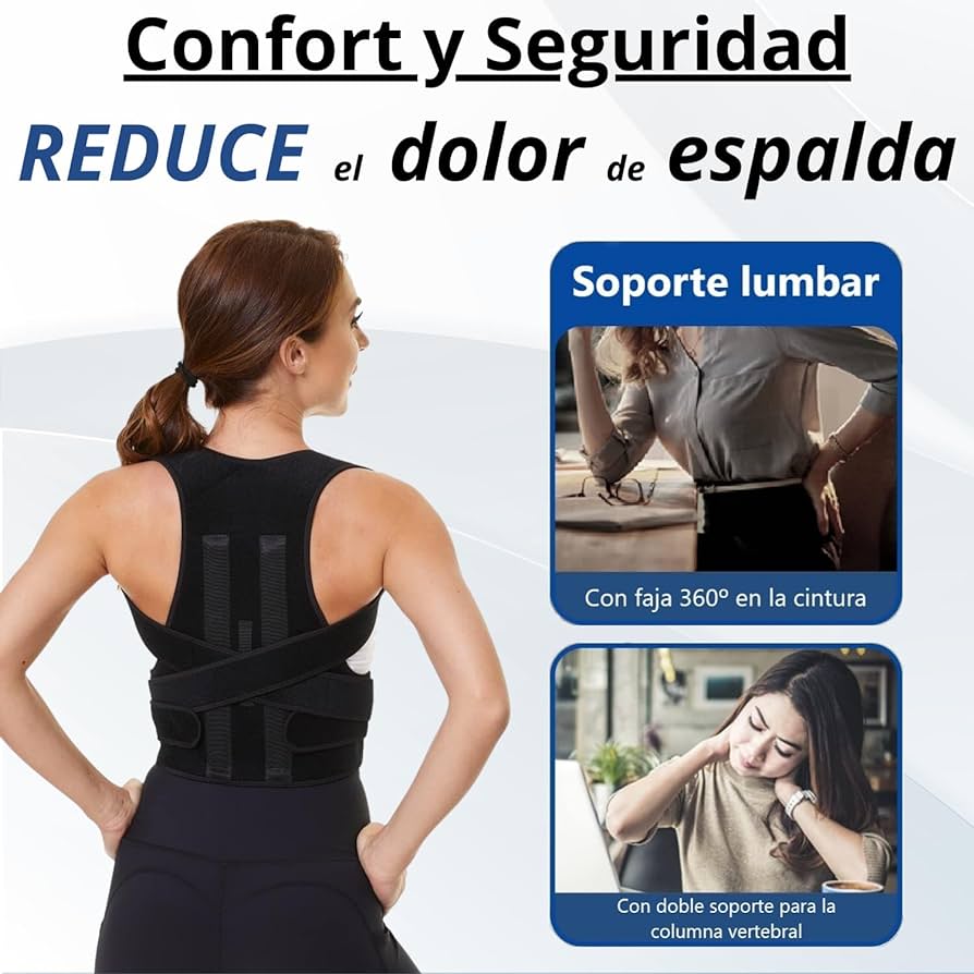 FAJA CORRECTORA DE POSTURA UNISEX XTREME SHAPER CON SOPORTE LUMBAR