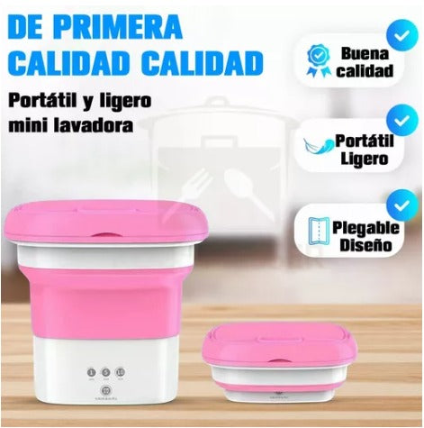 Lavadora Plegable Portátil  Turbo Automática con 3 Funciones